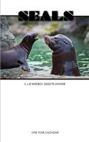 Seals 5 x 8 Weekly 2020 Planner: One Year Calendar