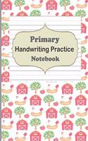 Primary Handwriting Practice Notebook: Handwriting Notebook With Dotted Lines, Dotted Mid-Line Notebook, Handwriting Printing Book, Blank Writing Book for Kindergarten, Preschool to K3 St