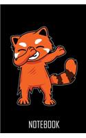 Red Panda Dabbing - 100 Pages -100 Seiten - Notebook - Notizbuch - Journal