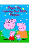 Peppa Pig Coloring Book With Stickers: Peppa Pig Coloring Book With Stickers. Color Wonder Peppa Pig Coloring Book Pages & Markers, Mess Free Coloring, Gift for Kids. 25 Pages - 8.5" x 11