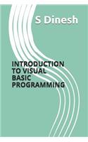 Introduction to Visual Basic Programming