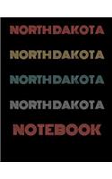 North Dakota Notebook: Blank Line Notebook (8.5 X 11 - 110 Blank Pages)