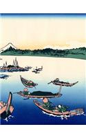 Japanese Writing Practice Book: Hokusai - Tsukada Island Cover - Premium Kanji practice notebook - Genkouyoushi Paper - 110 pages(36 Japanese Practice)