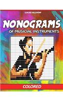 Nonograms of Musicial instruments: Colored Griddlers- Exclusive and High-Quality Japanese Nonograms - Hanjie Griddlers Nonograms(Japanese Crossword / Nonogram / Griddlers / Picross / Hanjie Logic Puzzles)