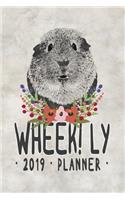 Wheek! Ly 2019 Planner: Cute Guinea Pig Weekly Schedule Planner for 2019