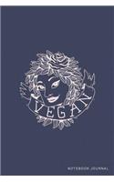 Vegan Notebook Journal: College-Ruled Lined - Dusty Purple(3 Vegan Tattoo)