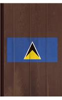 Saint Lucia Flag Journal Notebook