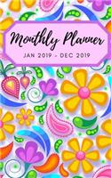Monthly Planner Jan 2019 - Dec 2019