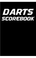 Darts Scorebook: 6x9 Darts Scorekeeper with Checkout Chart and 100 Scorecards