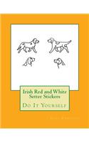 Irish Red and White Setter Stickers: Do It Yourself