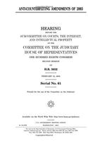 Anti-Counterfeiting Amendments of 2003