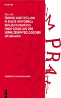 Über Die Arbeitsteilung Im Staate Von Formica Rufa Rufo-Pratensis Minor Gössw. Und Ihre Verhaltensphysiologischen Grundlagen