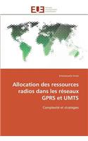 Allocation des ressources radios dans les réseaux gprs et umts