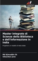 Master integrato di Scienze della Biblioteca e dell'Informazione in India