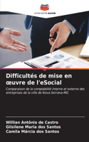 Difficultés de mise en oeuvre de l'eSocial