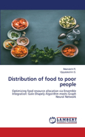 Distribution of food to poor people