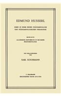 Ideen Zu Einer Reinen Phänomenologie Und Phänomenologischen Philosophie