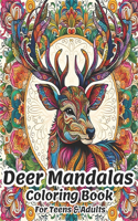 Deer Mandalas Coloring Book