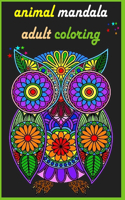 animal mandala adult coloring