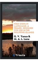 First Steps in Language