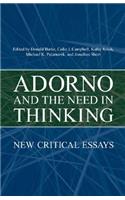 Adorno and the Need in Thinking