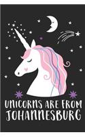 Unicorns Are From Johannesburg: A Blank Lined Journal for Sightseers Or Travelers Who Love This City. Makes a Great Travel Souvenir.