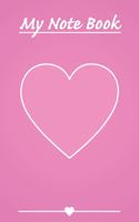Pink Heart Notebook