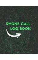 Phone Call Log Book