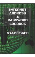 Internet Address & Password Logbook
