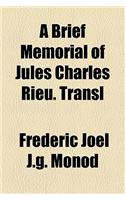 A Brief Memorial of Jules Charles Rieu. Transl