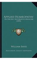 Applied Homeopathy