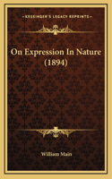 On Expression in Nature (1894)