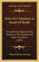 Notes Of A Wanderer In Search Of Health