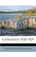 Catalogue 1928-1929