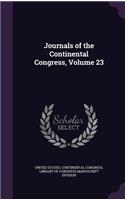 Journals of the Continental Congress, Volume 23