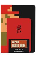 Super Mario Brothers Notebooks (Set of 3): 1 Lined / 1 Blank / 1 Graph Paper