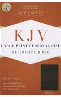 KJV Large Print Personal Size Reference Bible, Saddle Brown LeatherTouch