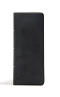 CSB Large Print Compact Reference Bible, Black Leathertouch