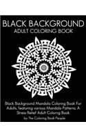 Black Background Adult Coloring Book