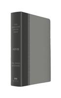 The Jeremiah Study Bible, Niv: (Gray W/ Burnished Edges) Leatherluxe(r) W/Thumb Index: What It Says. What It Means. What It Means for You.