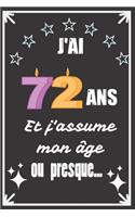 J'ai 72 ans et j'assume mon âge ou presque