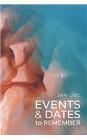 JAN-DEC Events & Dates to Remember: Minimalists Important & Special Dates Log Book - Year-Long Monthly Organizer for Birthdays, Anniversaries, Appointments, etc. - Simple Reminder - Sa