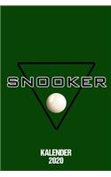 Kalender 2020 Snooker: Terminkalender Snookerspieler als lustiges Geschenk für Jahreskalender 2020 A5 1 Woche 2 Seiten / 6x9 Zoll 120 Seiten / Terminplaner 2020 klein für 