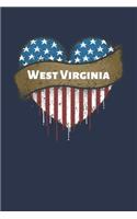 West Virginia: Ruled Travel Diary Notebook or Journey Journal - Lined Trip Pocketbook for Men and Women with Lines