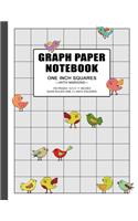 Graph Paper Notebook 1 Inch Squares
