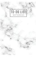 To Do List Notebook: Marble Cover - Daily To Do Organizer - Work Day Schedule Appointment Notebook - Minimalist Planner - Checklist Productivity Journal - Action Day Hom(4 Undated Daily To-Do Planner Notepad)
