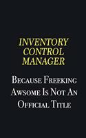 Inventory Control Manager because freeking awsome is not an official title: Writing careers journals and notebook. A way towards enhancement