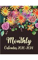 Monthly Calendar 2020-2024: Five Year Planner 60 Months Yearly Planner Monthly Calendar, 5 Year Appointment Calendar, Business Planners, Agenda Schedule Organizer Logbook and J