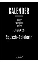 Kalender für Squash Spieler / Squash-Spielerin