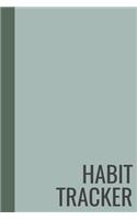 Habit Tracker: Journal to Record and Track Your Daily Goals and Progress - Simple Blue and Green Cover Design